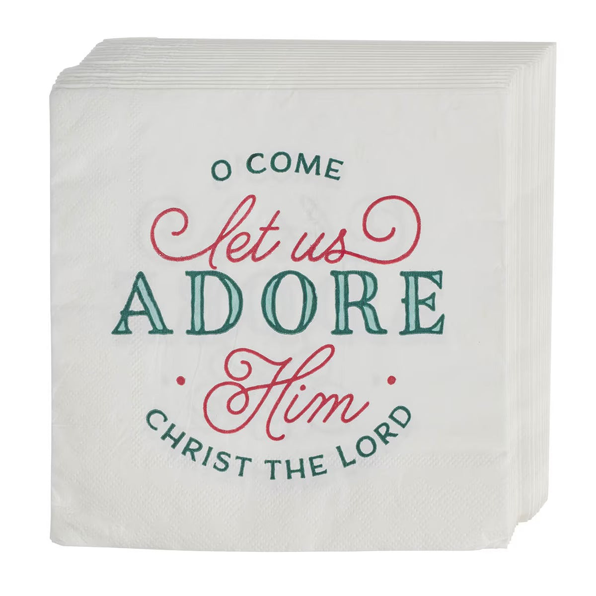 Come Let Us Adore Him Paper Napkin Set - The Christian Gift Company