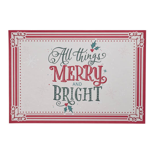 Joy To The World Paper Placemat Set - The Christian Gift Company