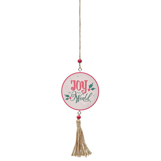 Joy to the World MDF Christmas Ornament - The Christian Gift Company