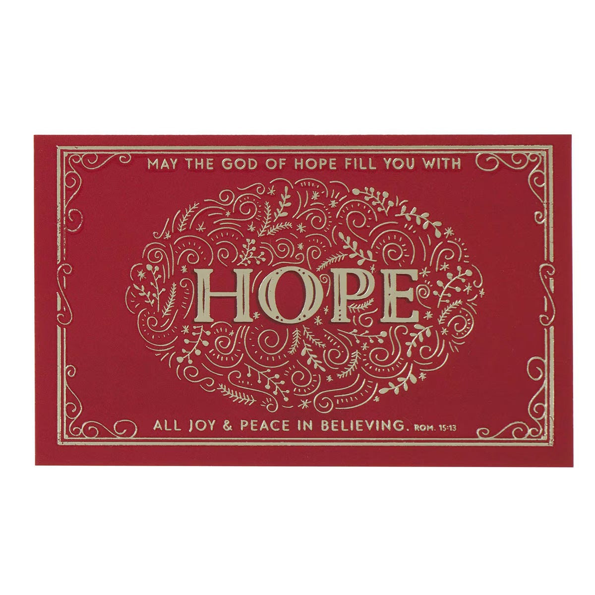 Hope Red Filigree Pass-Around Card Set - pack of 25 - The Christian Gift Company