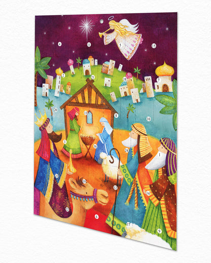 Cute Nativity Scene Christmas Story Advent Calendar - The Christian Gift Company