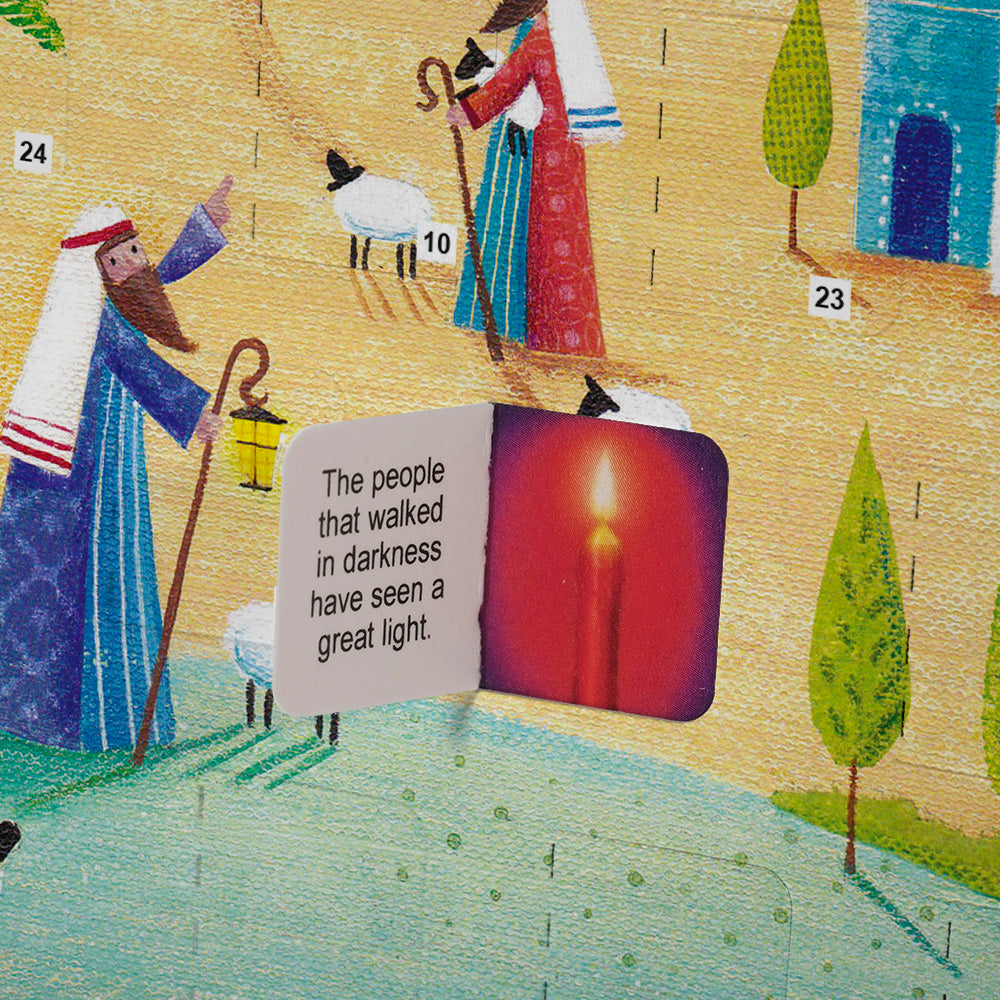 Journey To Bethlehem Christmas Story Advent Calendar Card - The Christian Gift Company