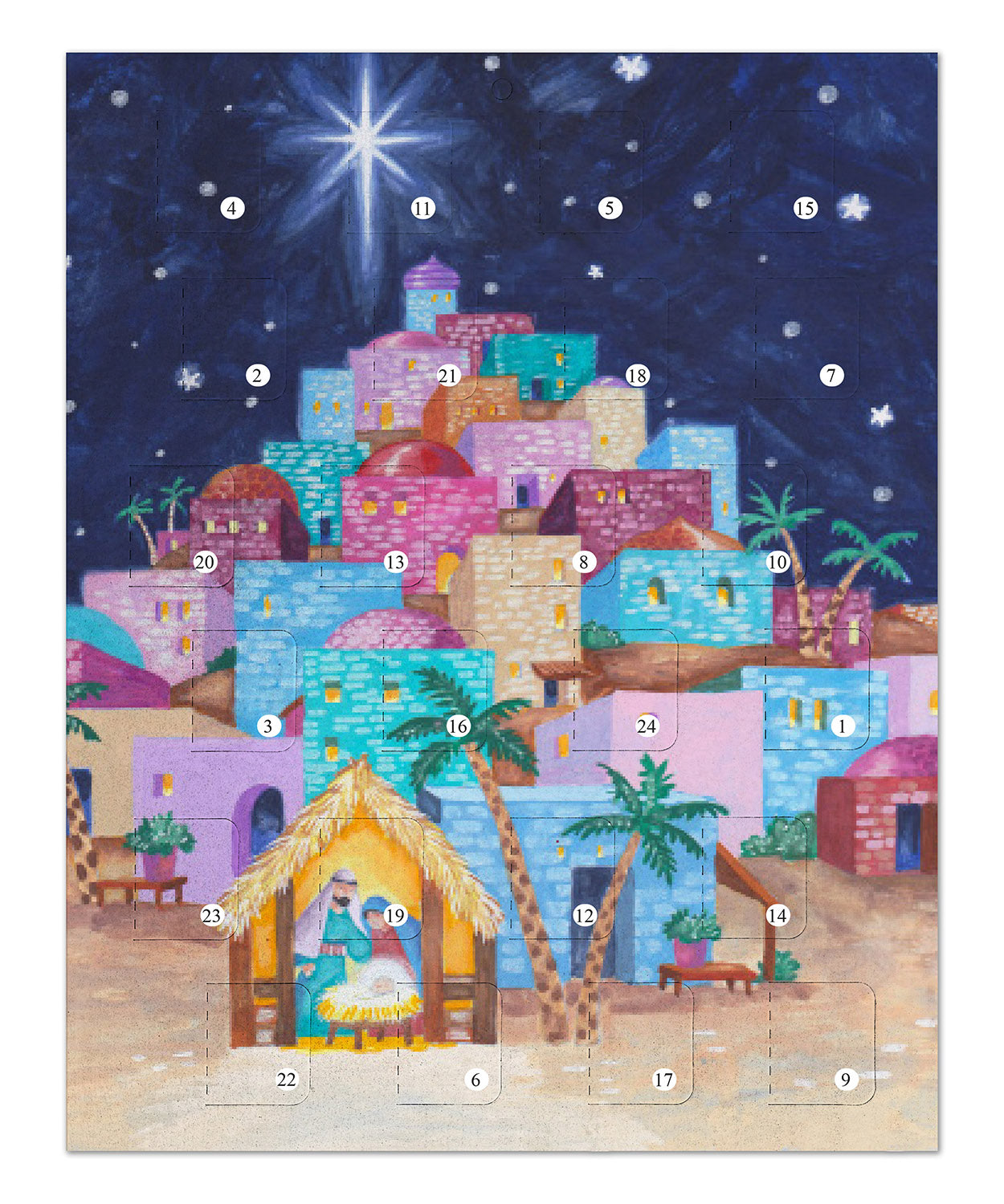 Bethlehem Christmas Story Advent Calendar - The Christian Gift Company