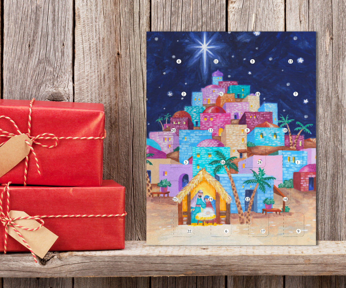 Bethlehem Christmas Story Advent Calendar - The Christian Gift Company