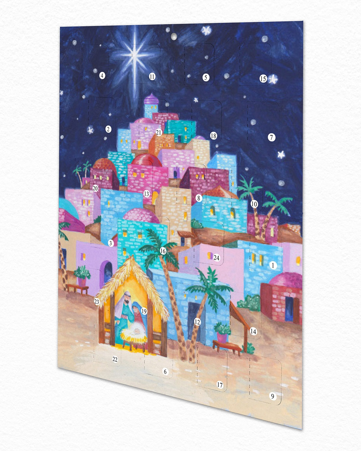 Bethlehem Christmas Story Advent Calendar - The Christian Gift Company