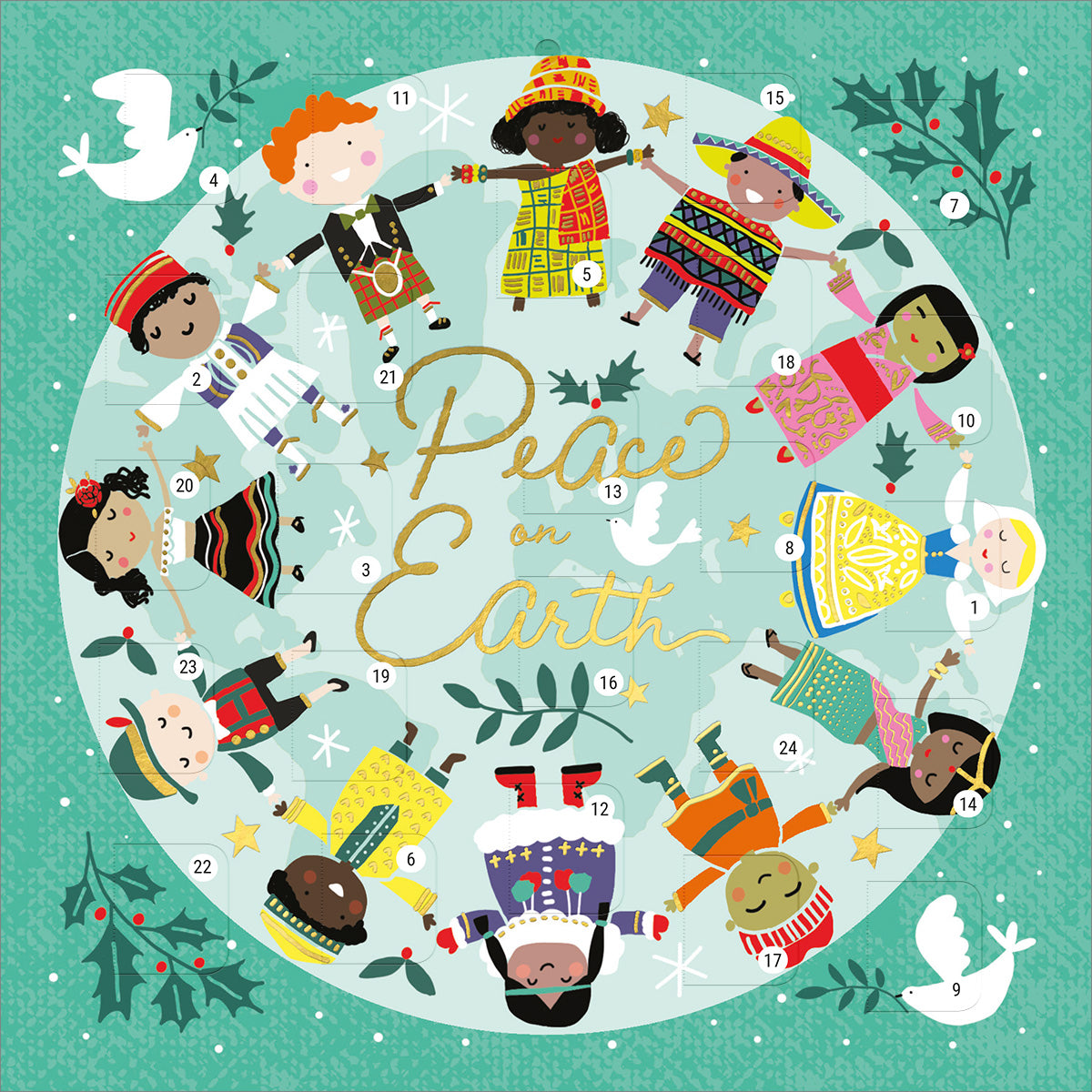 Children Christmas Story Square Advent Calendar - The Christian Gift Company