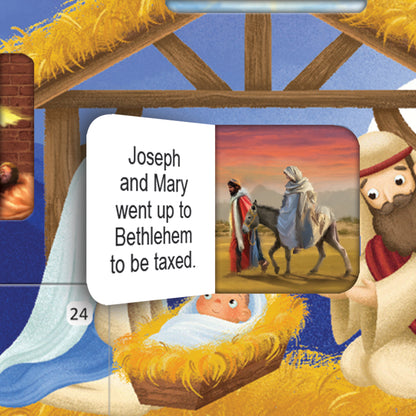 Christmas Story Square Advent Calendar Card - Christmas Story