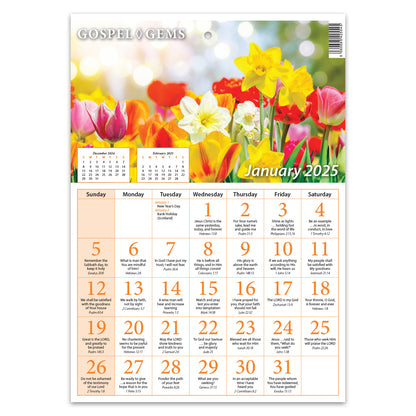 2025 Verse-a-Day Wall Calendar: Gospel Gems