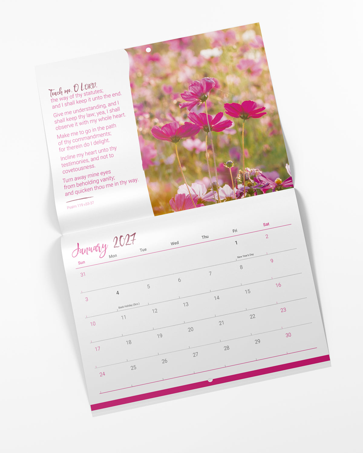Favourite Psalms Mini Wall Calendar 2027