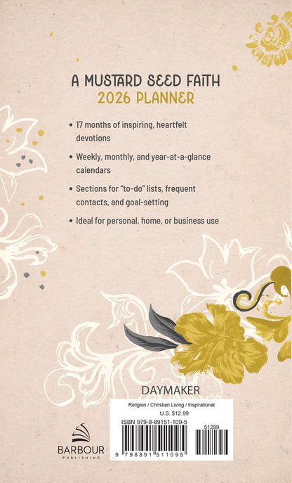 2026 Planner A Mustard Seed Faith - The Christian Gift Company