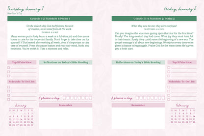 Read Through the Bible in a Year Planner: 2026 Edition