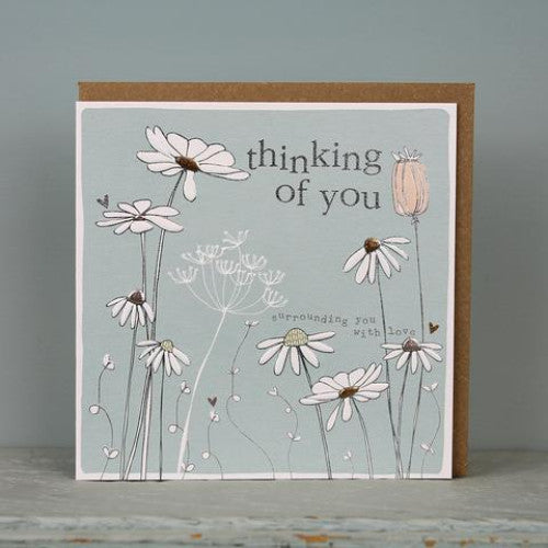 Thinking of You Card Flowers - The Christian Gift Company