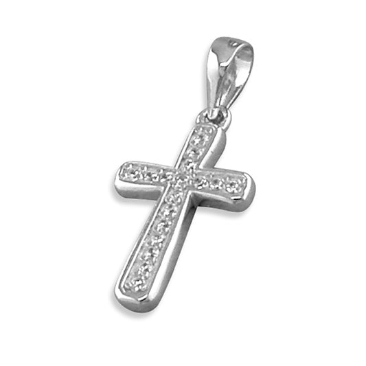 Rounded Sterling Silver Cross - The Christian Gift Company
