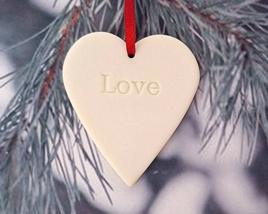 Hanging Ceramic Heart Love