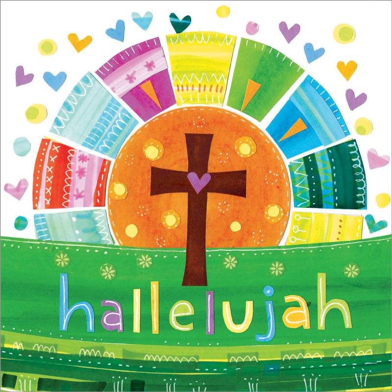Easter Cards Pack Of 5 Colourful Hallelujah - The Christian Gift Company