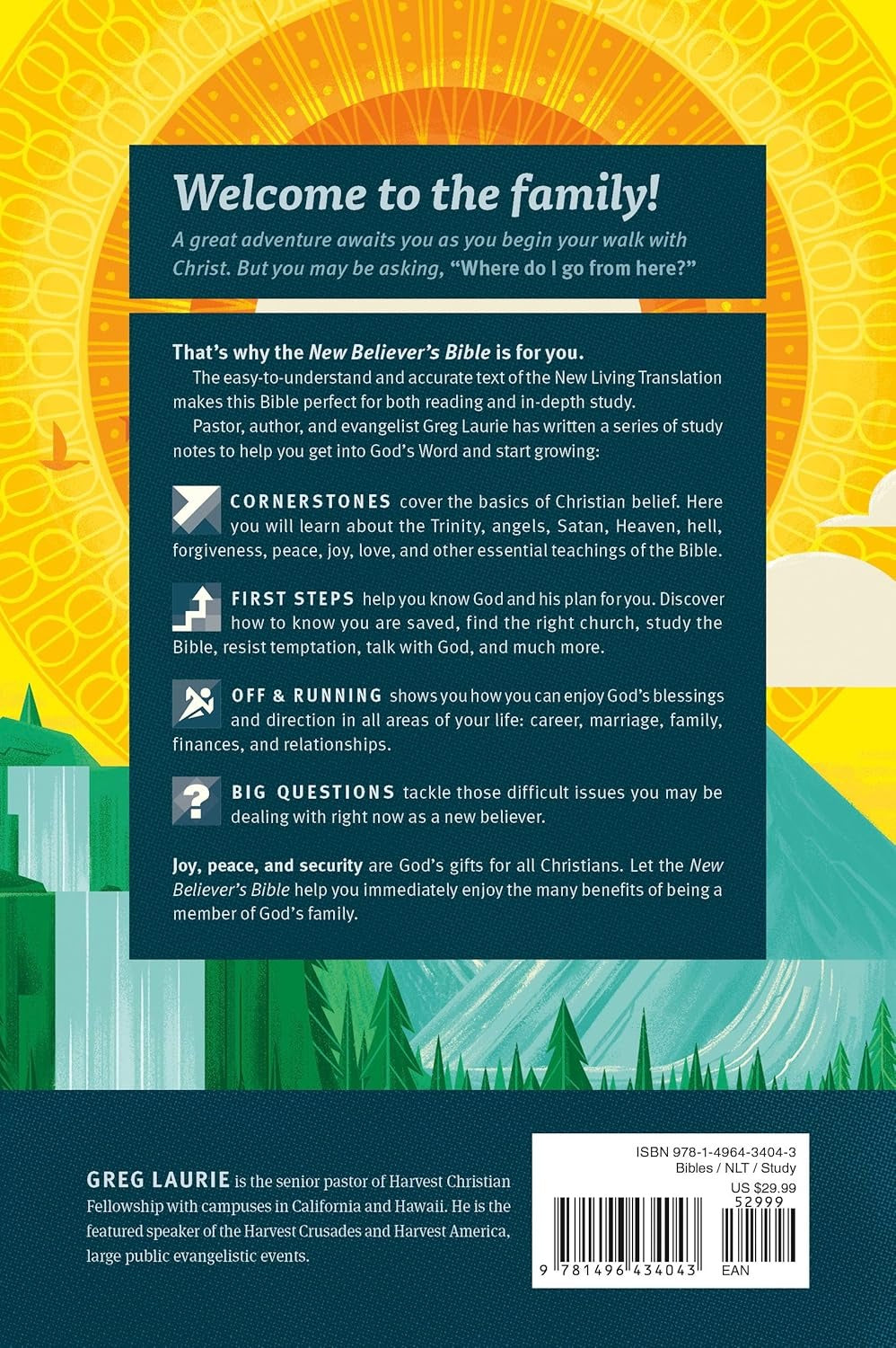 New Believer's Bible NLT (Hardcover): First Steps for New Christians - The Christian Gift Company