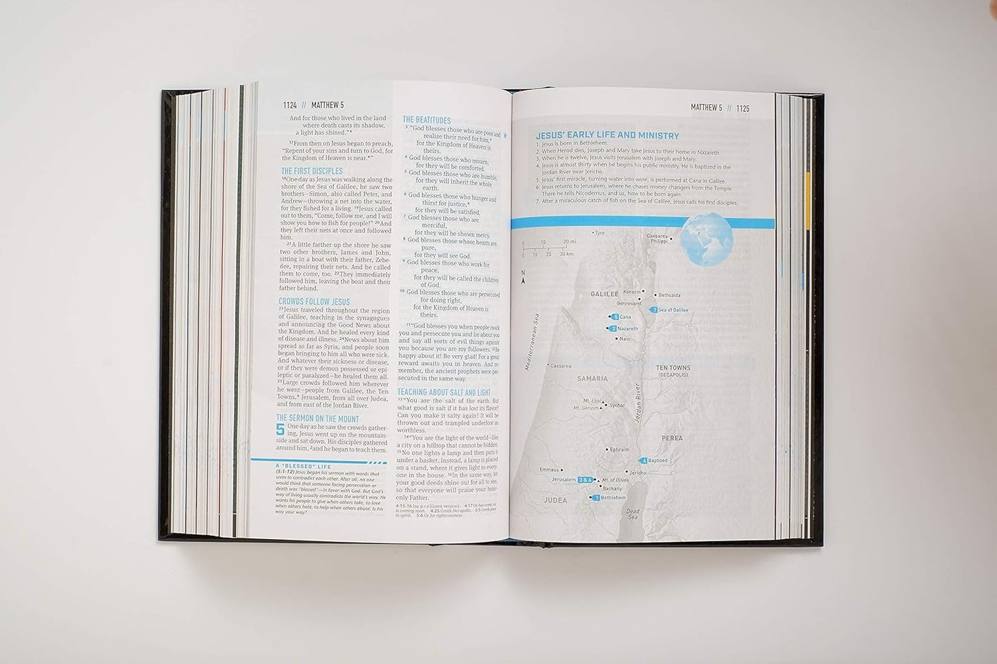 New Believer's Bible NLT (Hardcover): First Steps for New Christians - The Christian Gift Company