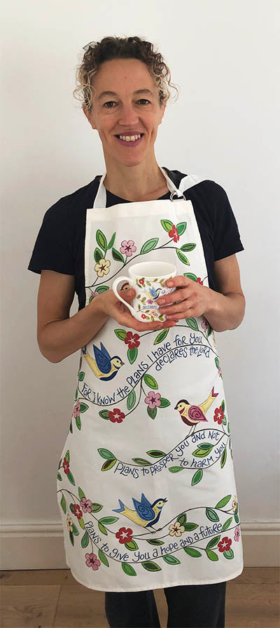 Hannah Dunnett Hope And A Future Apron - The Christian Gift Company