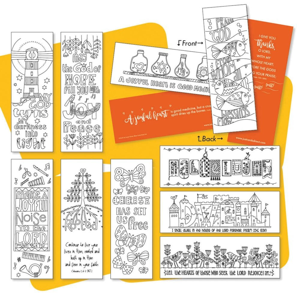 Images of Joy Colouring Bookmarks