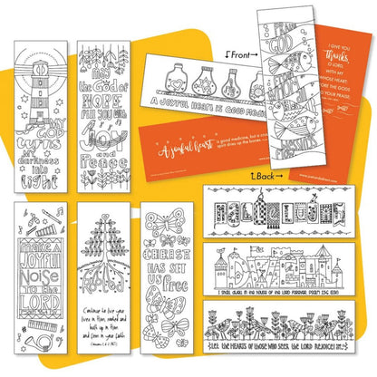 Images of Joy Colouring Bookmarks