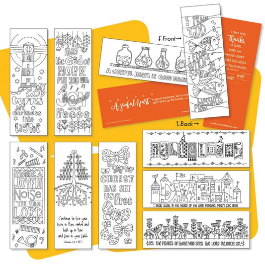Images of Joy Colouring Bookmarks
