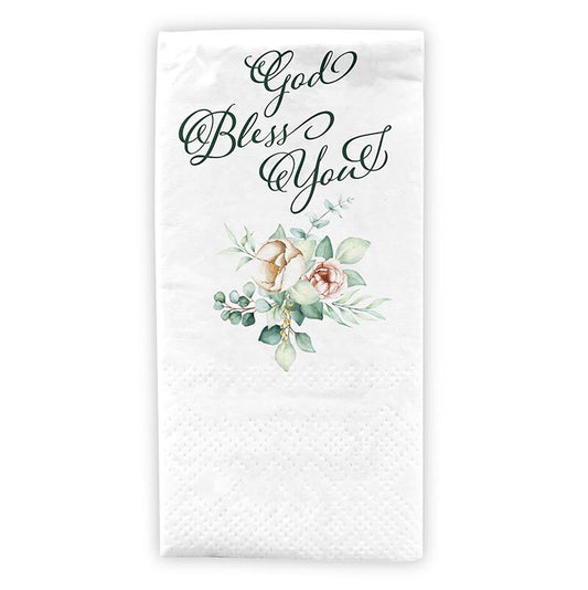 Tissues - God bless You Floral - The Christian Gift Company