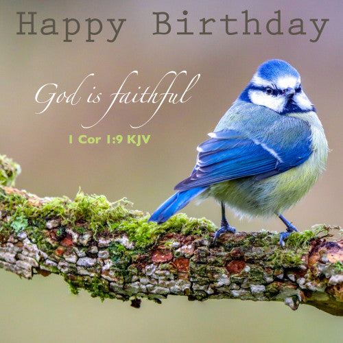 God is Faithful Birthday Card - The Christian Gift Company