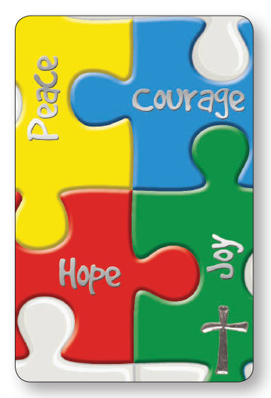 Prayer Card - Peace, Courage, Joy, Hope - The Christian Gift Company