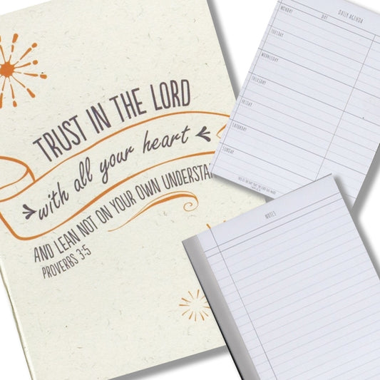 Trust in The Lord Notepad & Daily Planner - The Christian Gift Company