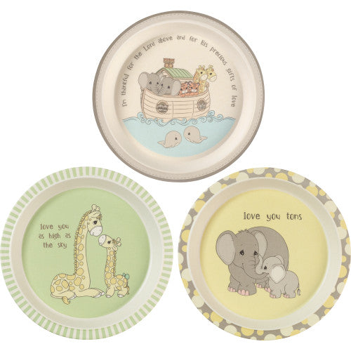 3-Piece Bamboo Plate Set - The Christian Gift Company