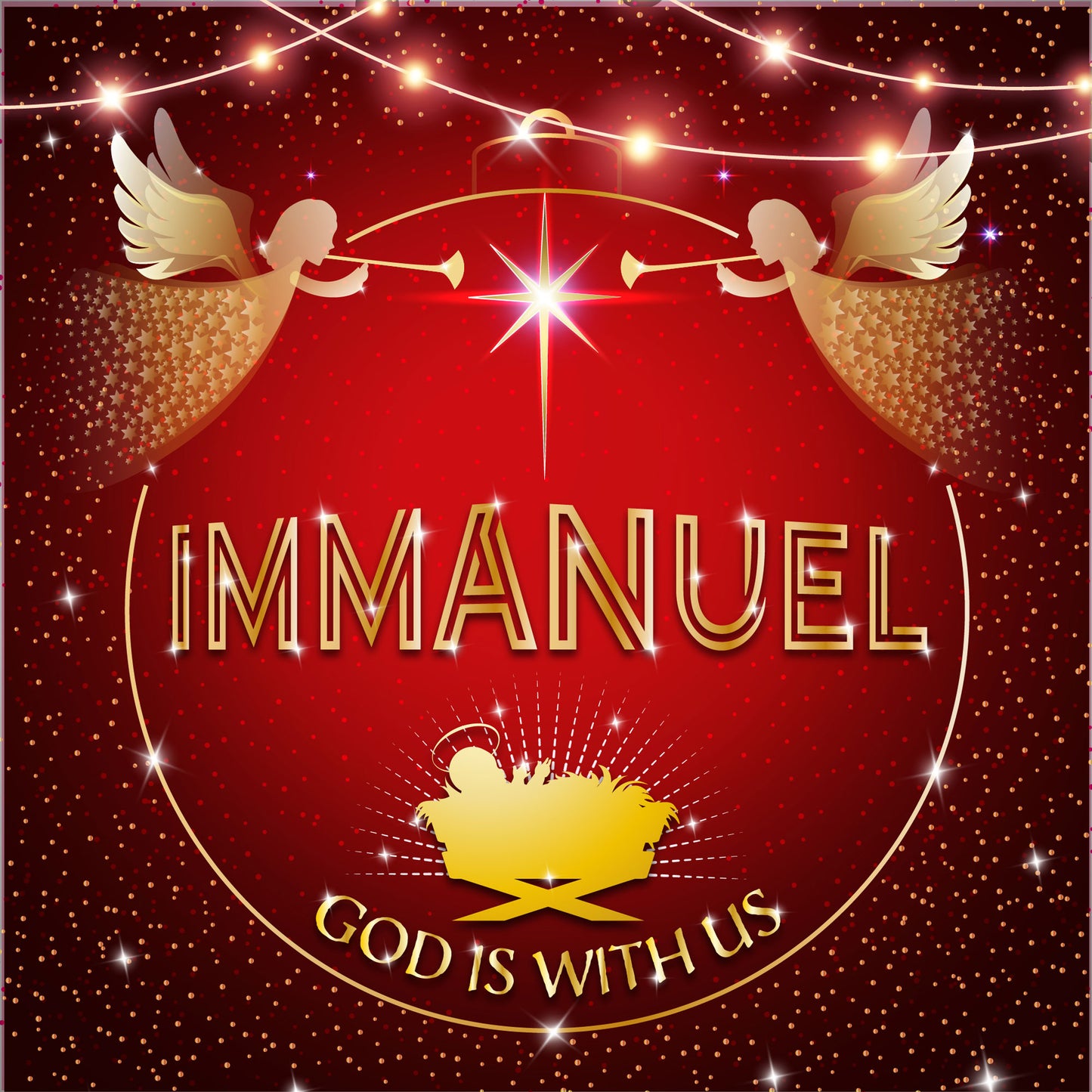 God with Us Christmas Card - The Christian Gift Company