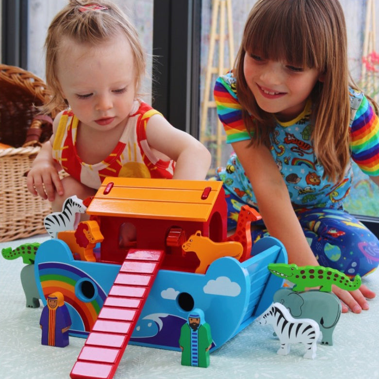Small rainbow Noah's ark - The Christian Gift Company