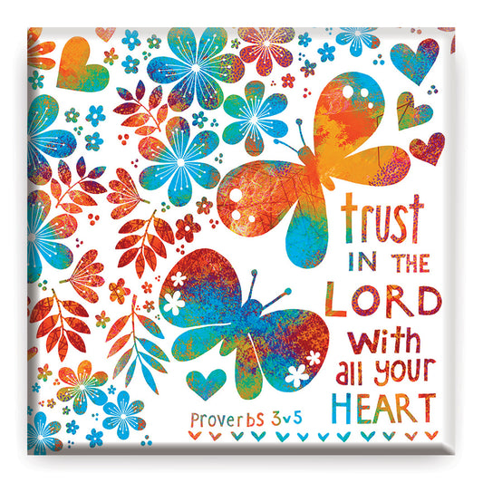 Trust in the Lord (butterfly) Magnet - The Christian Gift Company