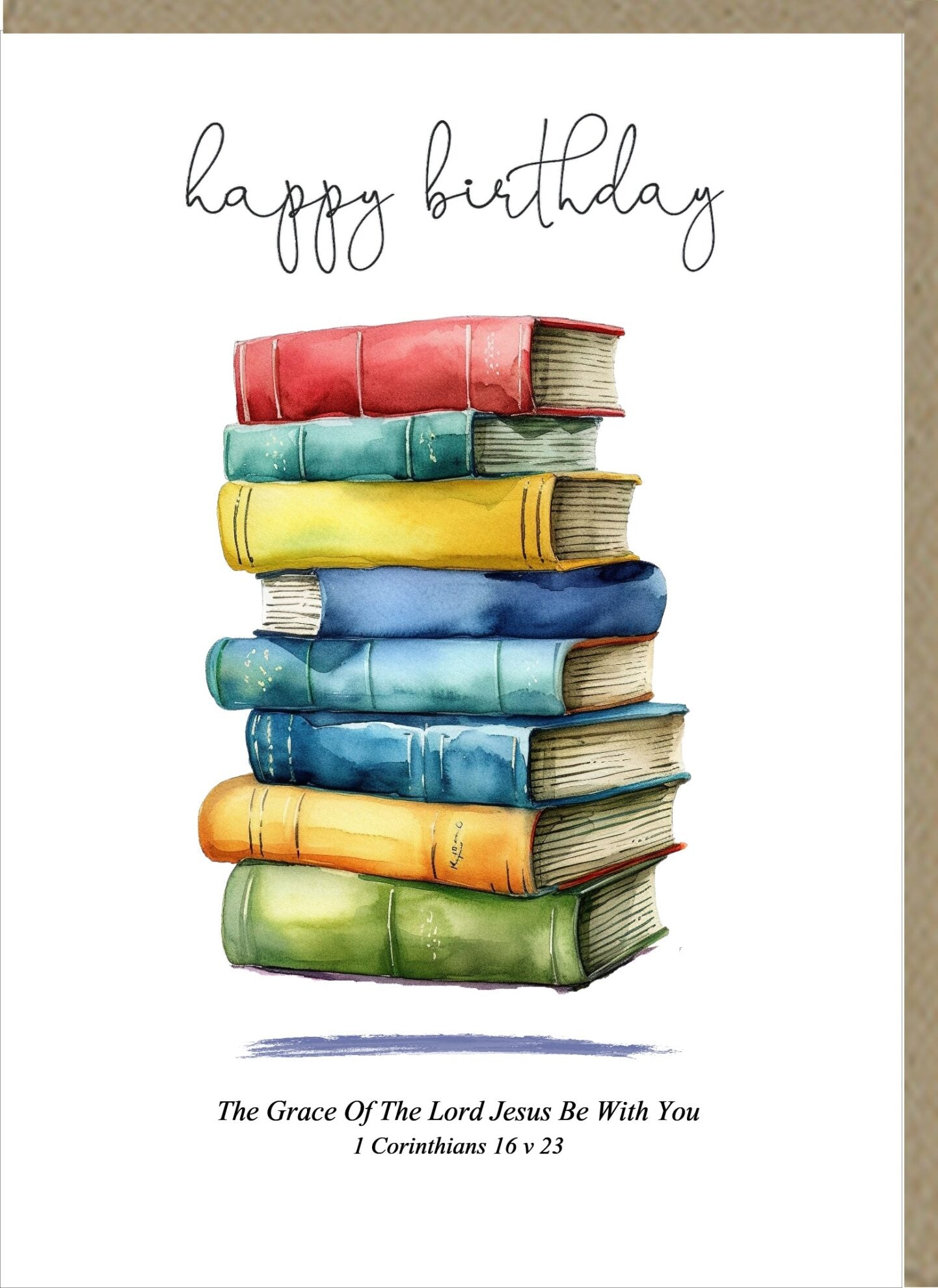 Books Birthday Card - The Christian Gift Company