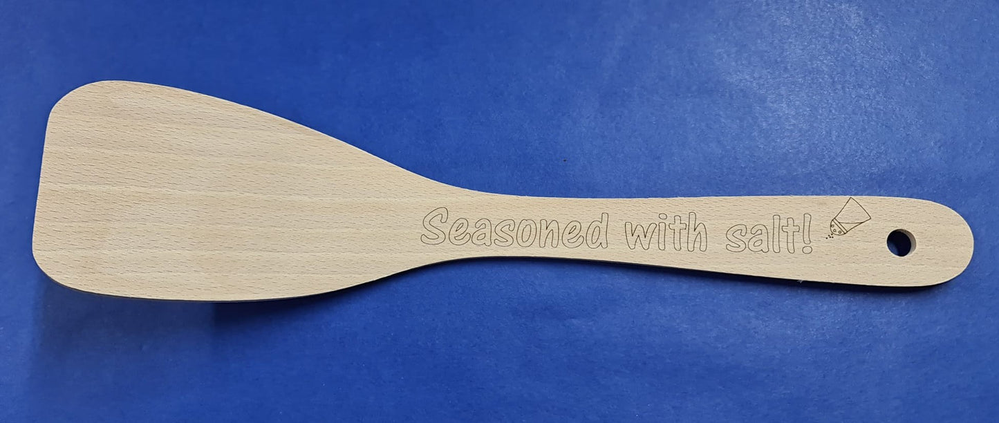 Seasoned With Salt Wooden Spatula