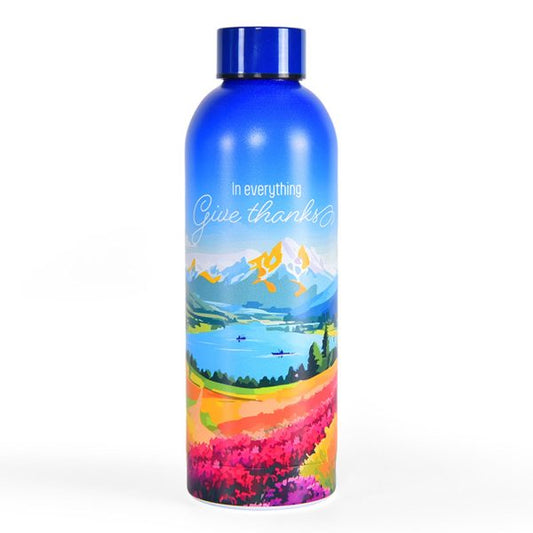 Give Thanks Water Bottle