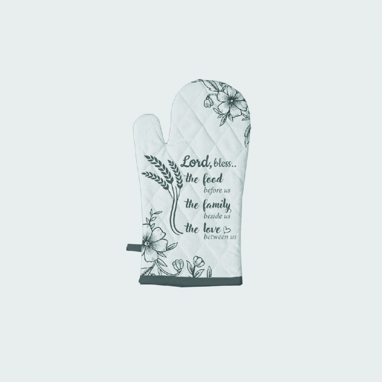 Bless The Food Oven Glove Pair - The Christian Gift Company