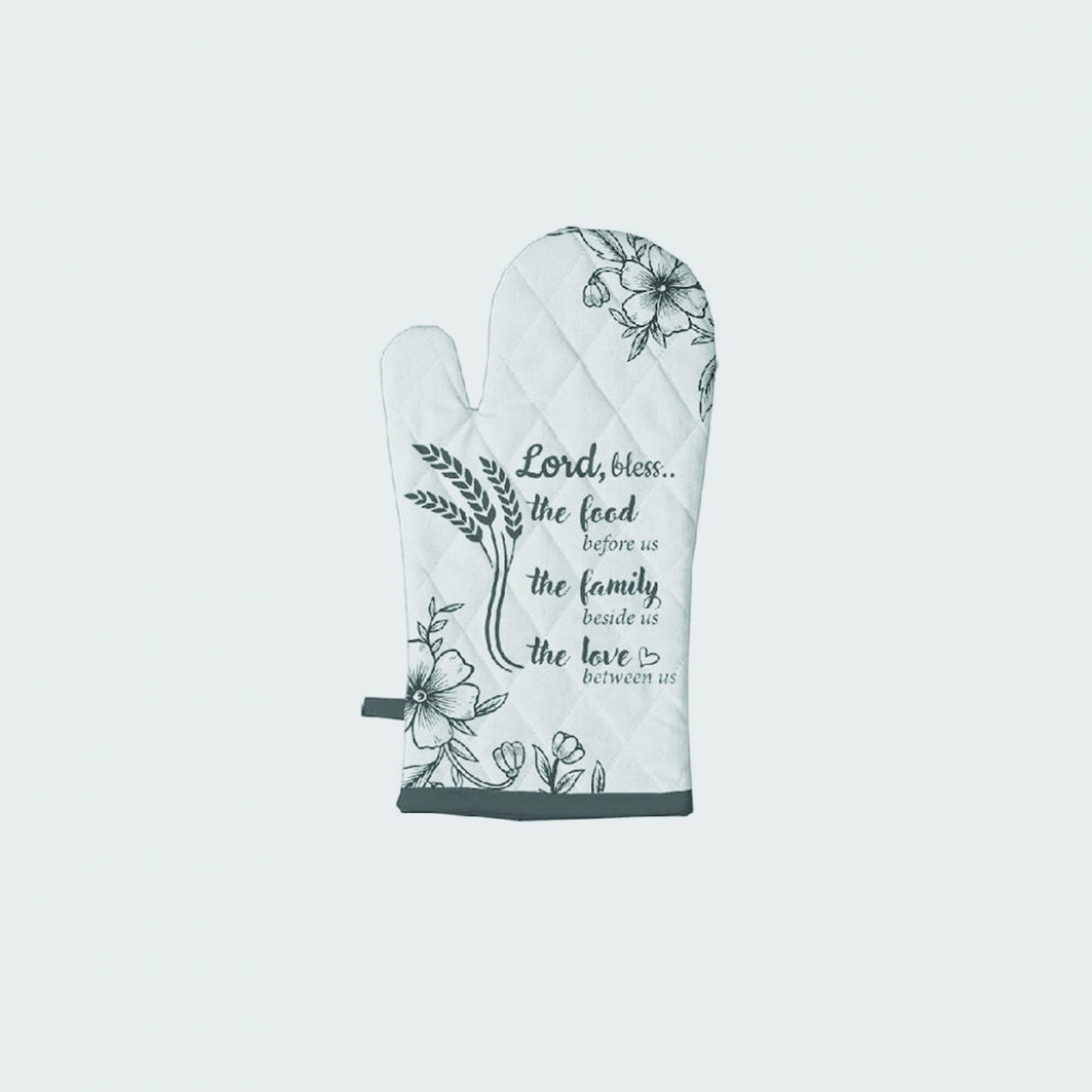 Bless The Food Oven Glove Pair - The Christian Gift Company
