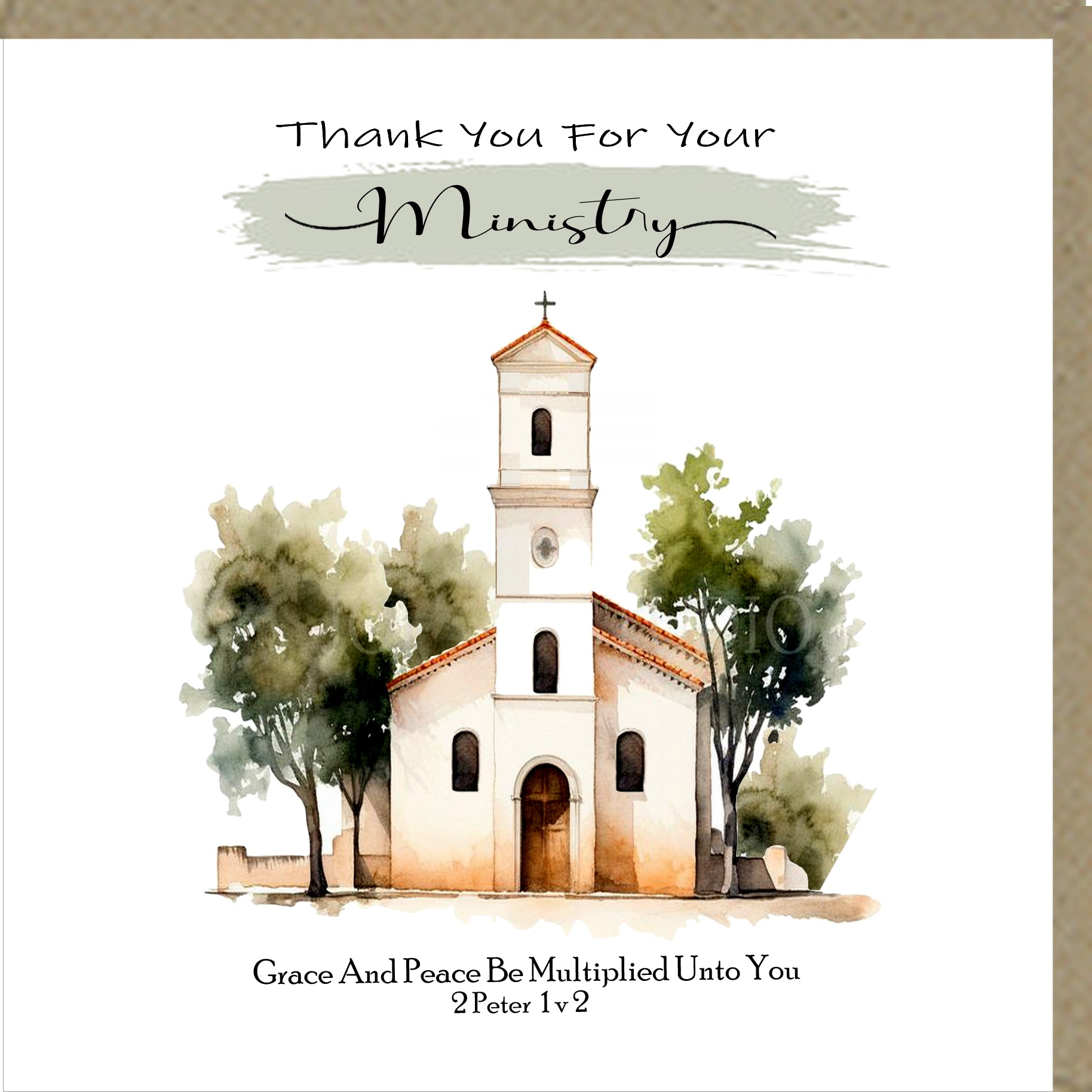 Thank You for Your Ministry Card - The Christian Gift Company