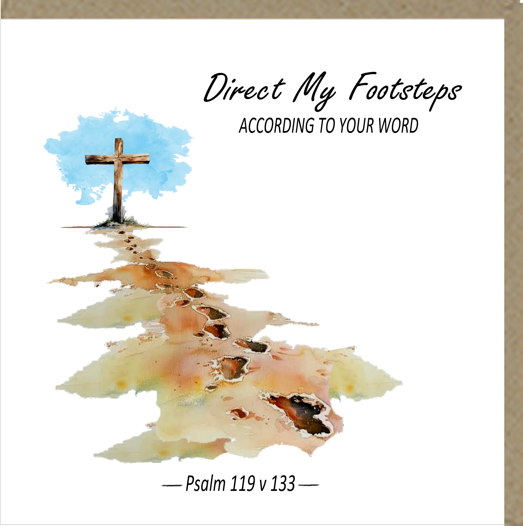 Direct My Footsteps Card - The Christian Gift Company