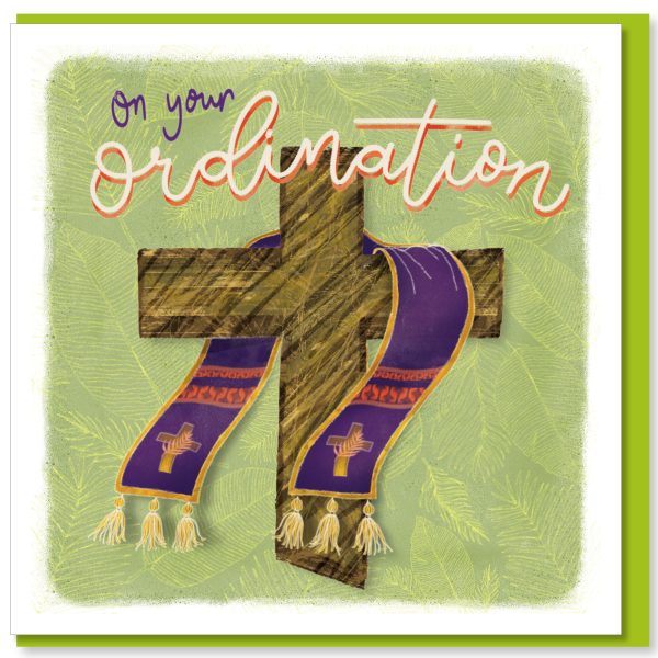 Cross & Robe Ordination Card - The Christian Gift Company