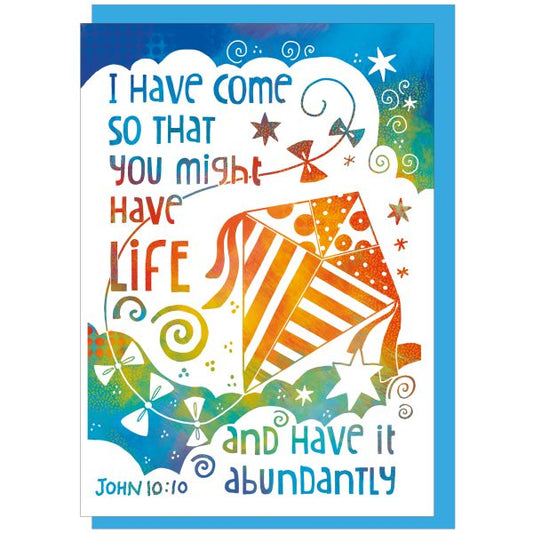 Abundant Life Encouragement Card - The Christian Gift Company