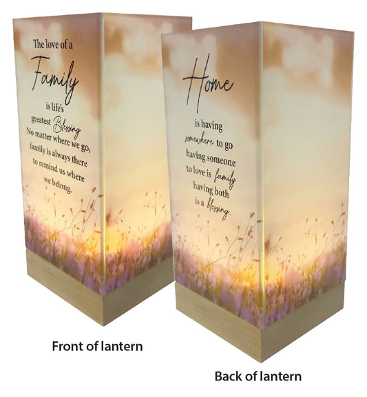 Glass Lantern - Family - The Christian Gift Company