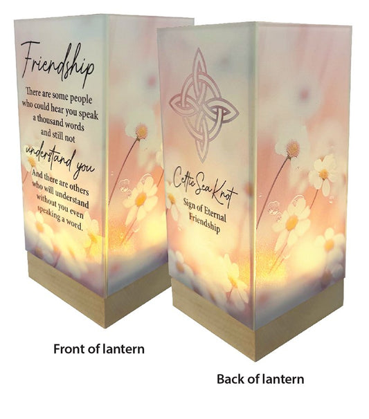 Glass Lantern - Friendship - The Christian Gift Company