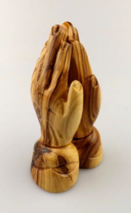 Small Olivewood Praying Hands - The Christian Gift Company