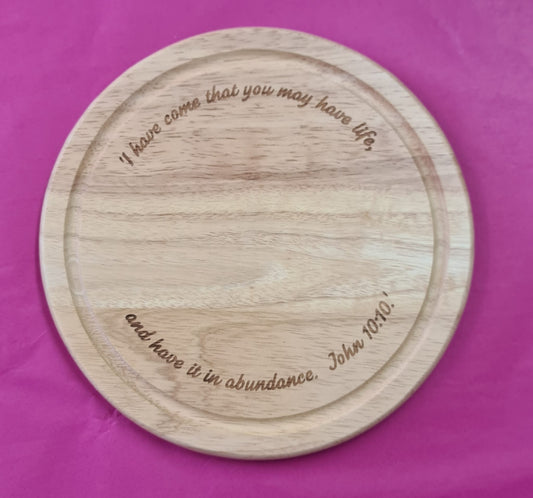Bread Board - Life In Abundance - The Christian Gift Company