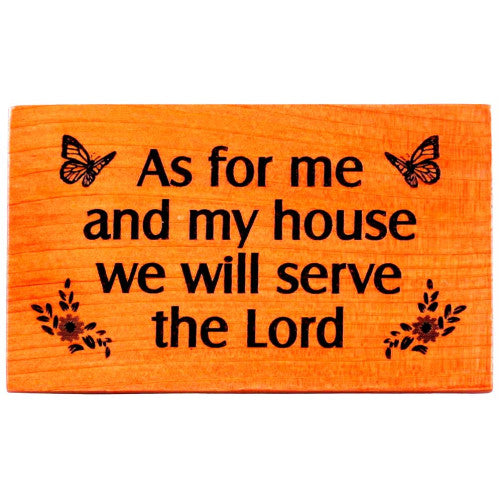 Wooden Magnet As For Me - The Christian Gift Company
