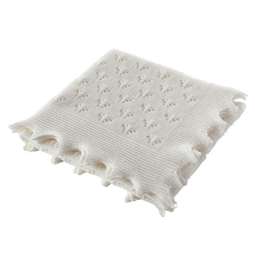 Wool Butterfly Baby Shawl - The Christian Gift Company