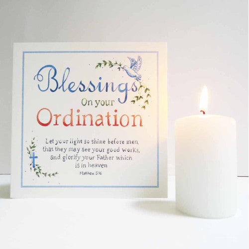Ordination Blessings Card - The Christian Gift Company