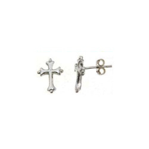 Tiny Ornate Cross Stud Earrings - The Christian Gift Company